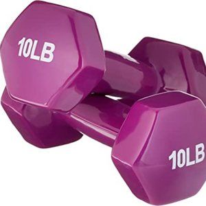Vinyl Coated Hand Weight Dumbbell Pair, Set of 2